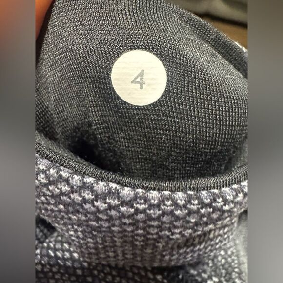 Lululemon Wunder Under 7/8 Pants Leggings Herringbone Heather Gray Black size 4 - Picture 8 of 8